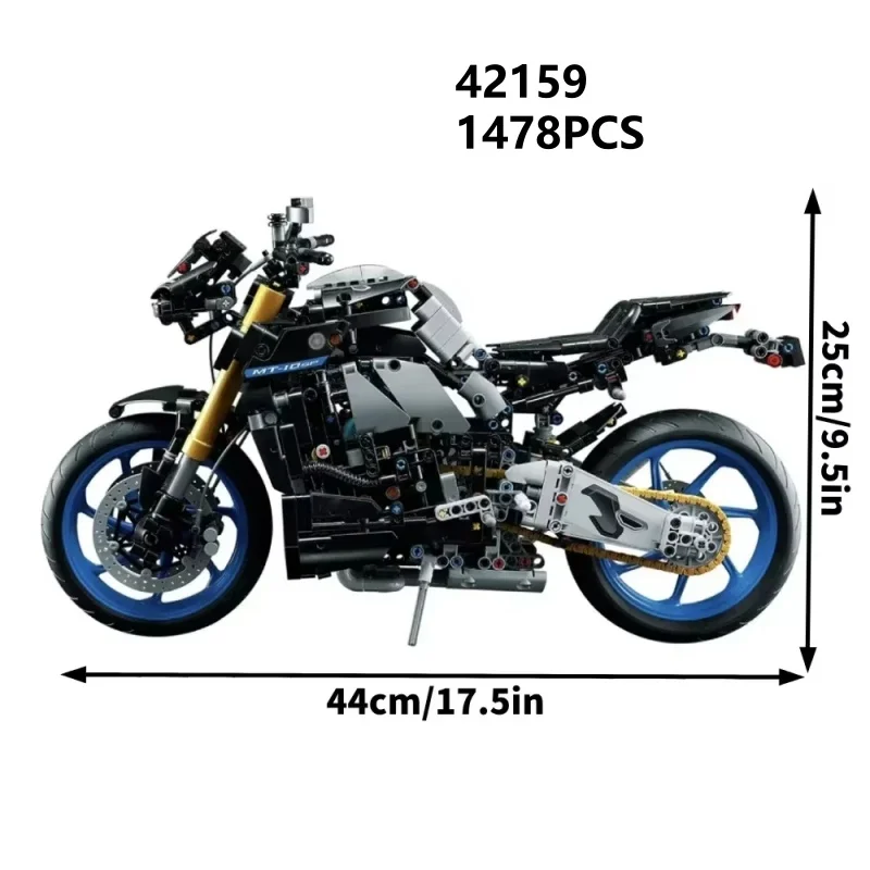 42159 Motocykl Klocki Konstrukcyjne Techniczne MT-10 SP Model Trudny Prezent 1478 Elementów Klocki Zabawka Edukacyjna dla Dzieci