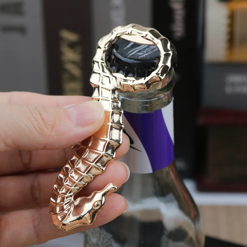 10/20pcs Zinc Alloy Seahorse Beer Bottle Opener Portable Creative Wine Starter Festival Gift Wine Accessories