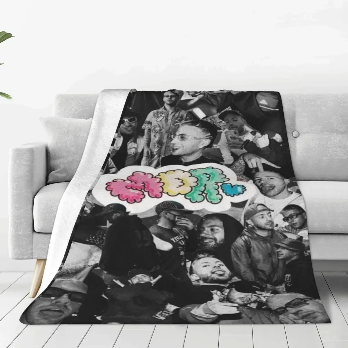 

Comfortable Ferxxo Feid Singer Blankets Flannel All Season Collage Breathable Soft Throw Blanket for Bed Couch Bedding Throws