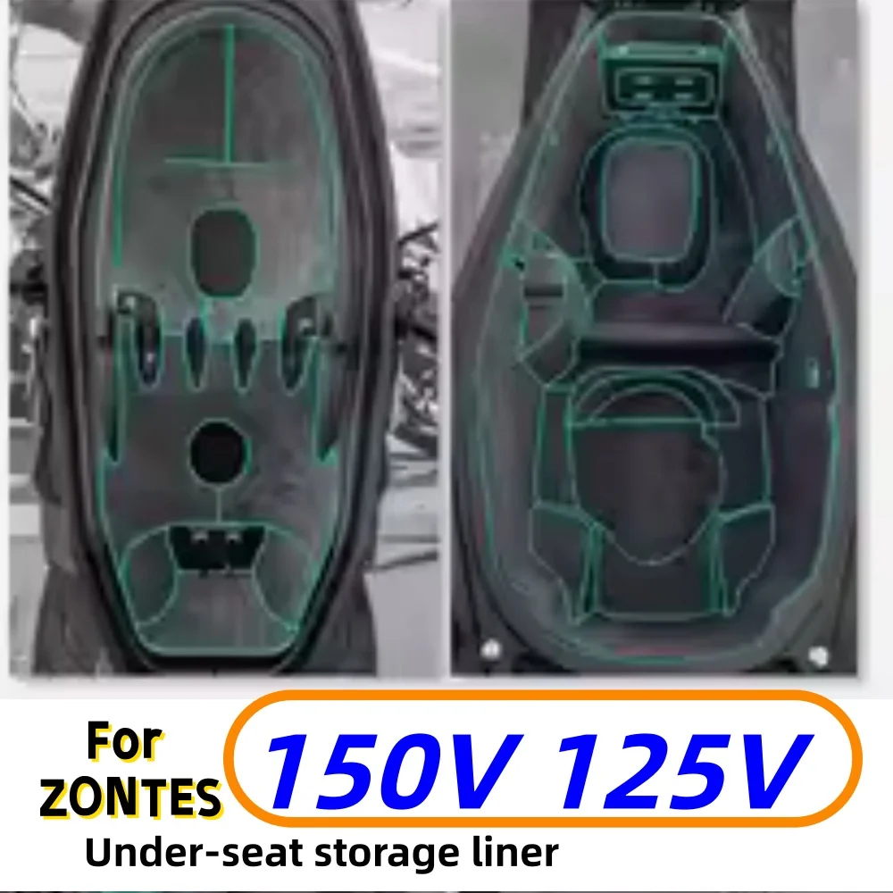 Aftermarket Under-Seat Storage Liner for Zontes 150V/125V (2026 Model) – Scratch-Resistant & Sound-Dampening Premium Accessory