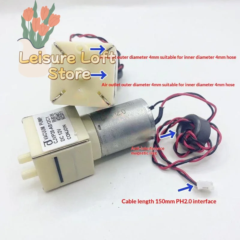 Micro 370 Diaphragm Vacuum Air Pump 6.2L DC12V High Pressure Stable Performance for Gas Transfer Tasks