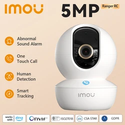 IMOU Indoor Wifi Camera Ranger RC 3MP 5MP One-touch Call Baby Montior Two Way Talk Security IP Camera Video Surveillance