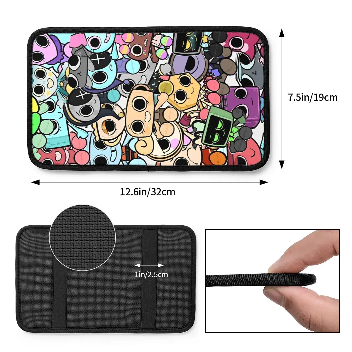 وسادة غطاء مسند الذراع العالمية من Dandys World Game لوحدة التحكم المركزية للسيارة، ملحقات ديكور السيارة مناسبة لمعظم السيارات #3