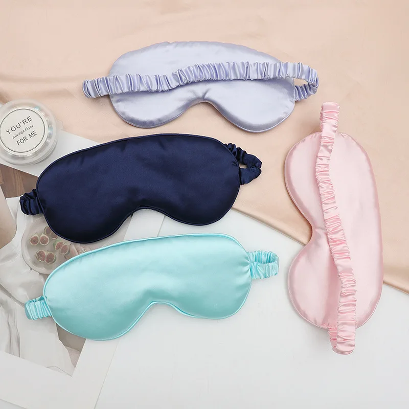 

Маска для сна, двусторонняя шелковая маска для глаз, воздушная дорожная маска для глаз, защита глаз для сна