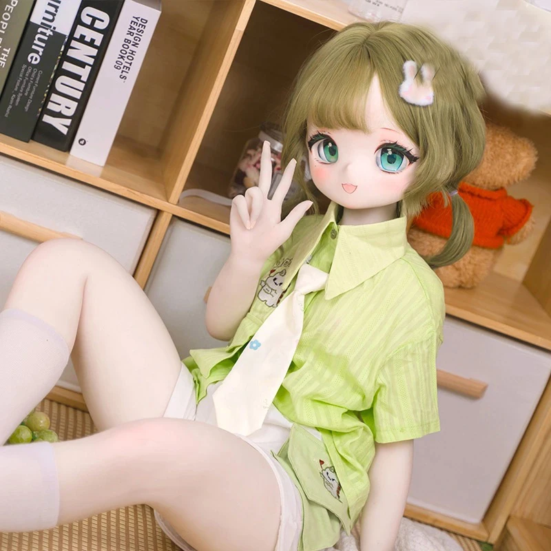 Nini Anime Garden - فتاة ذيل حصان مزدوج 85 سم يمكن ارتداء صديقتها اليابانية الطازجة/جسم متحرك للعمل الرقمي/