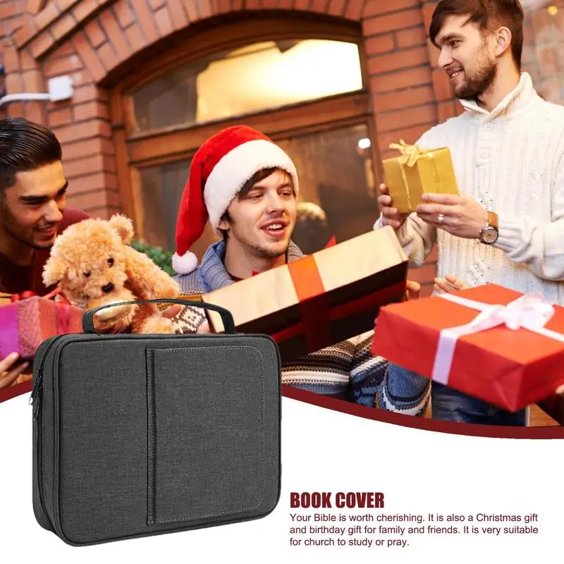 Bible Covers For Men Waterproof Tablet Storage Bag Waterproof Carrying Book Bags With Stand For Friends Students Parents