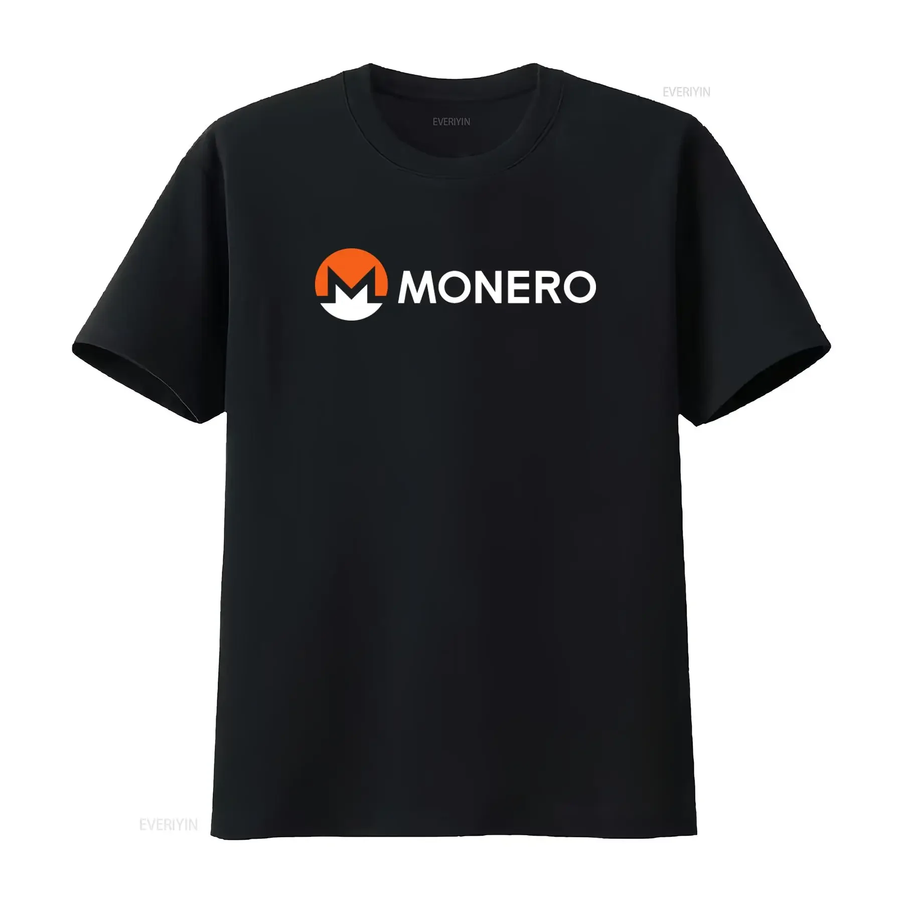 Monero Xmr Crewneck T Shirt Cryptocurrency Crypto Privacy Blockchain  vintage Washed Casual Versatile designer clothes