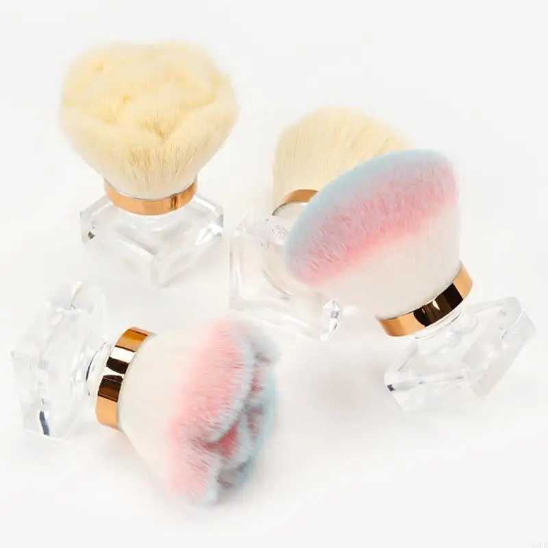 Q1FBネイルブラシアクリル爪のメイクアップブラシのダストパウダーを取り外すマニキュアブラシマニキュアブラシクリーンアップブラシツール