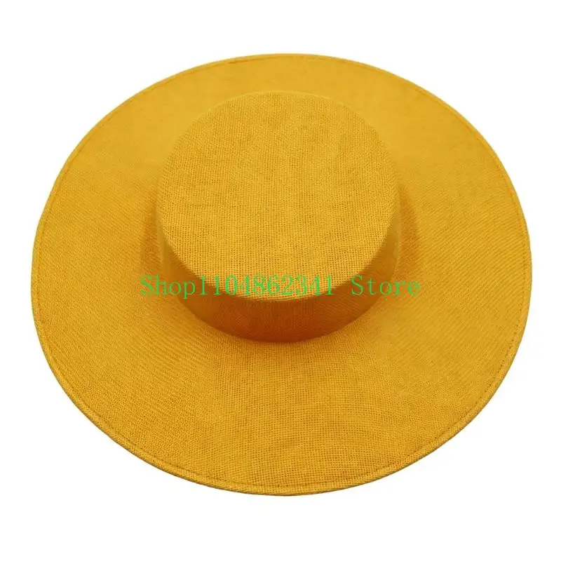 652F Occasion Hat Base for Women, Sinamay Fascinator Hat Blank for DIY Bridal, Wedding, Stage, Costume, and Styling