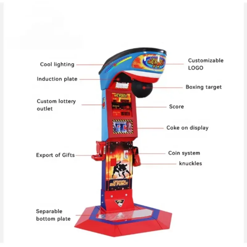 Arcade Game Machine For Sale Coin Operated Boxing Machine Punch Boxing Game Machine