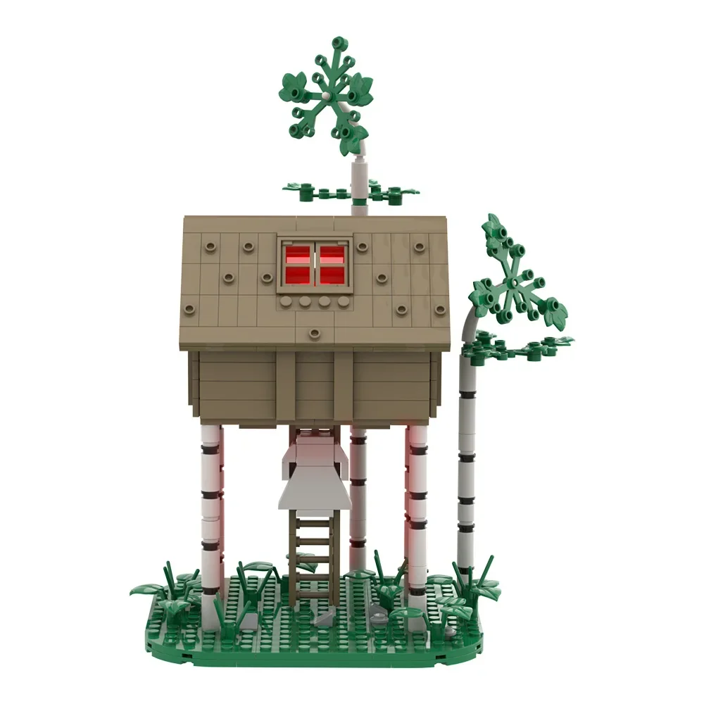

MOC Horror Movie Hereditary Tree House Bricks Model Horror Tree House Street View Architecture Building Blocks Assembly Toy Gift