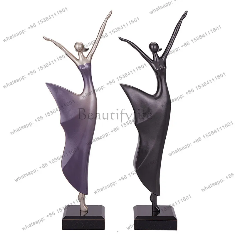 Factory Direct Light luxury high-end figure sculpture ornament background wall desktop decoration