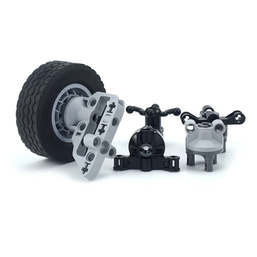 Moc Teile Federung Lenkrad nabe mit Planeten getriebe 46490 technische DIY Bausteine Reifen Auto Antriebs steine