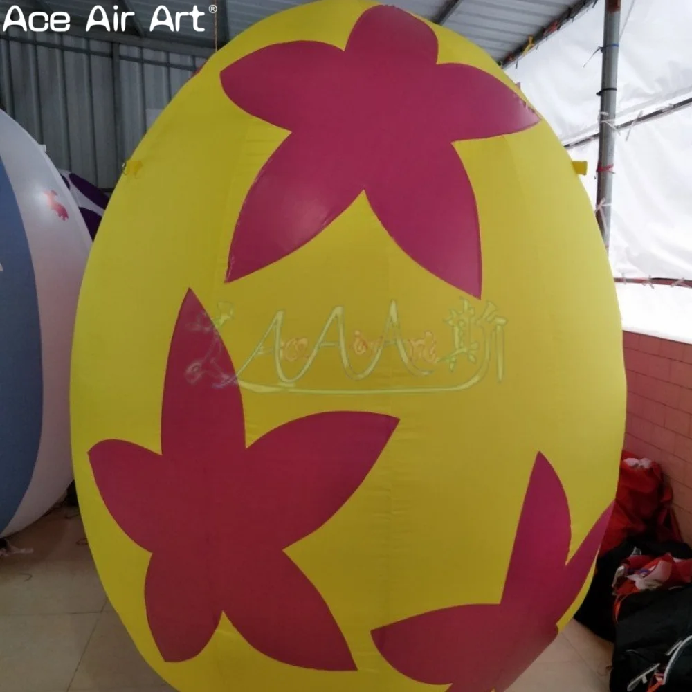 Gigantische opblaasbare paaseieren, kleurrijke vakantietuindecoraties voor paasfeestjes en buitentuindisplay