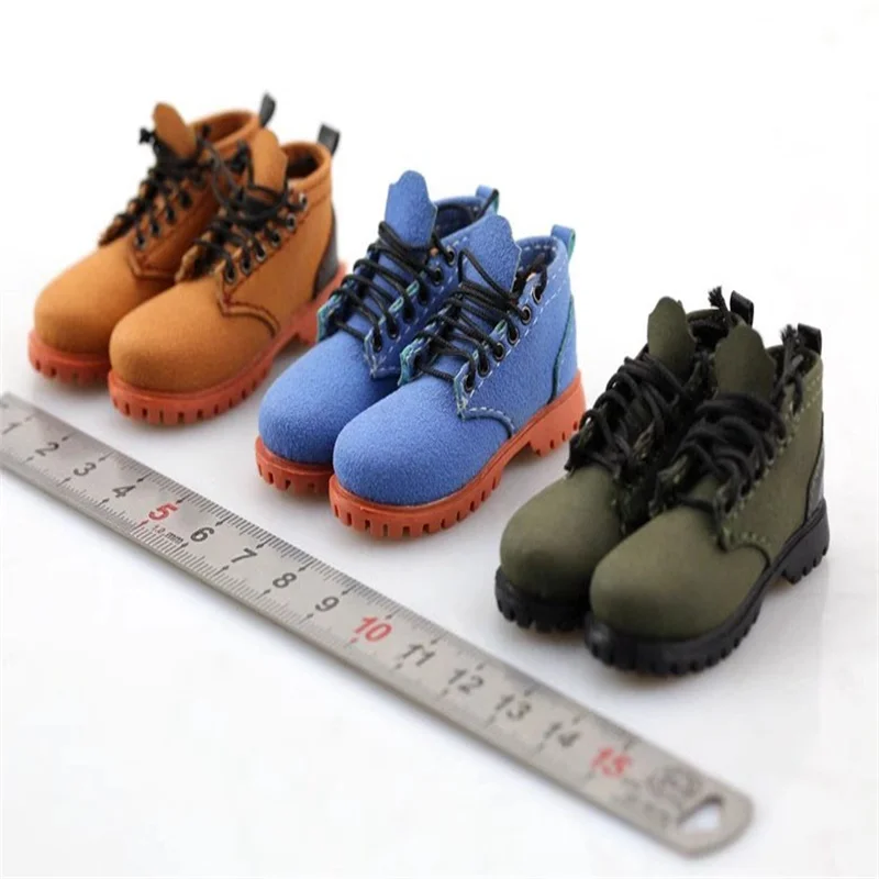 

Hot Sale 1/6 Soldier Retro Casual Martin Boots Workwear Shoes With Feet Model Accessories Fit 12'' Action Figure Body In Stock