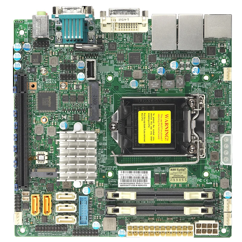 

Original Motherboard For Supermicro for X11SSV-Q M-ITX I7 I5 I3 NAS Perfect Test, Good Quality