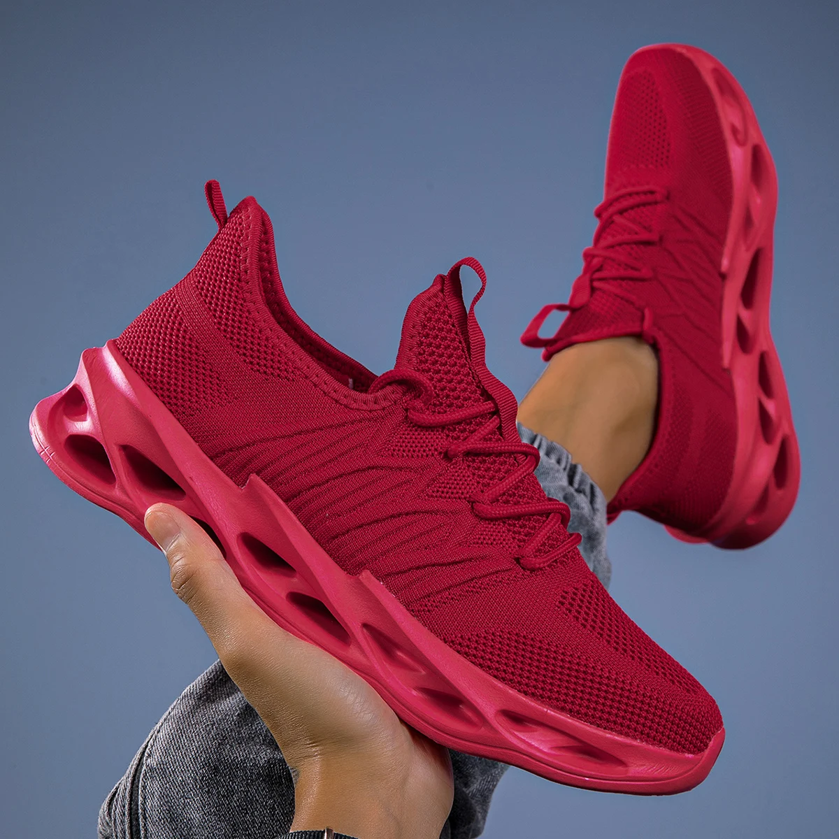 

YRZL Mens Walking Shoes Lightweight Breathable Running Sneakers Non Slip Comfortable Sports Shoes For Outdoor Athletic Footwear