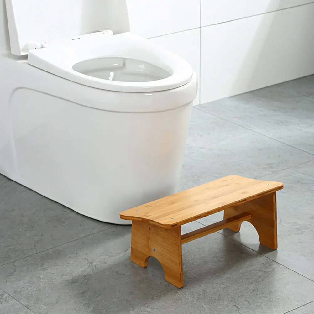 

Wooden Foot Stool Natural Texture Ergonomic Sloping Design Office Under Desk Step Stool Comfortable Leg Rest Home Office