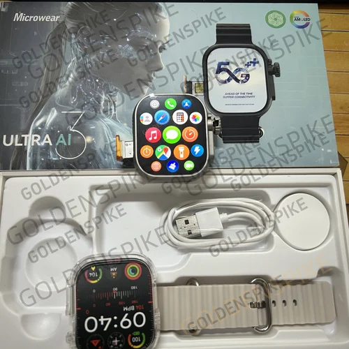 Imagen 2 del producto Microwear S10 Ultra Ai3 Smartwatch Android 4G 5G LTE reloj inteligente con cámara giratoria NFC brújula reconocimiento facial llamada Global