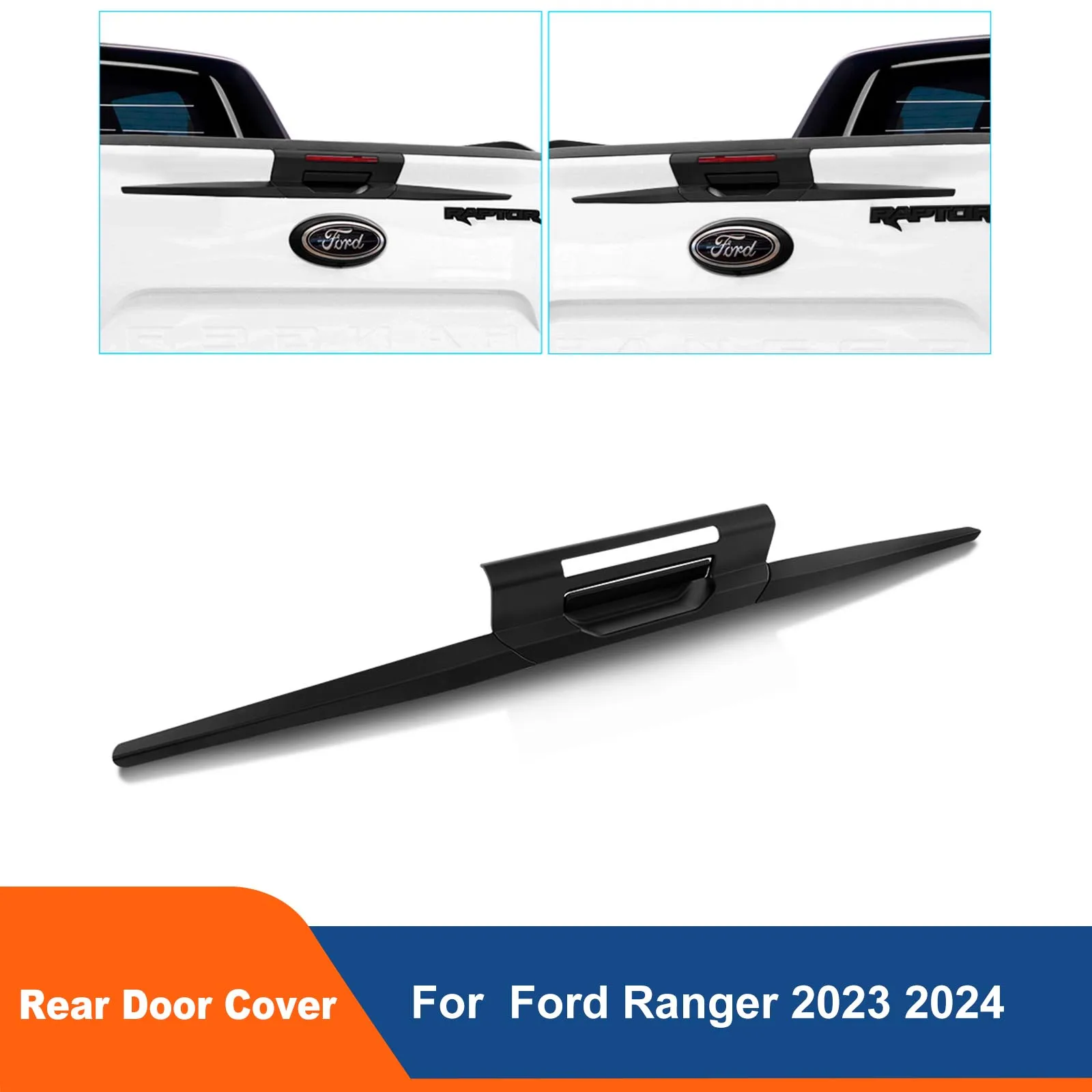 

Tail Gate Rear Door Handle Cover Trim Guard Protector For Ford Ranger T9 2023 2024 XLT XL XLS Next Gen Accessotries