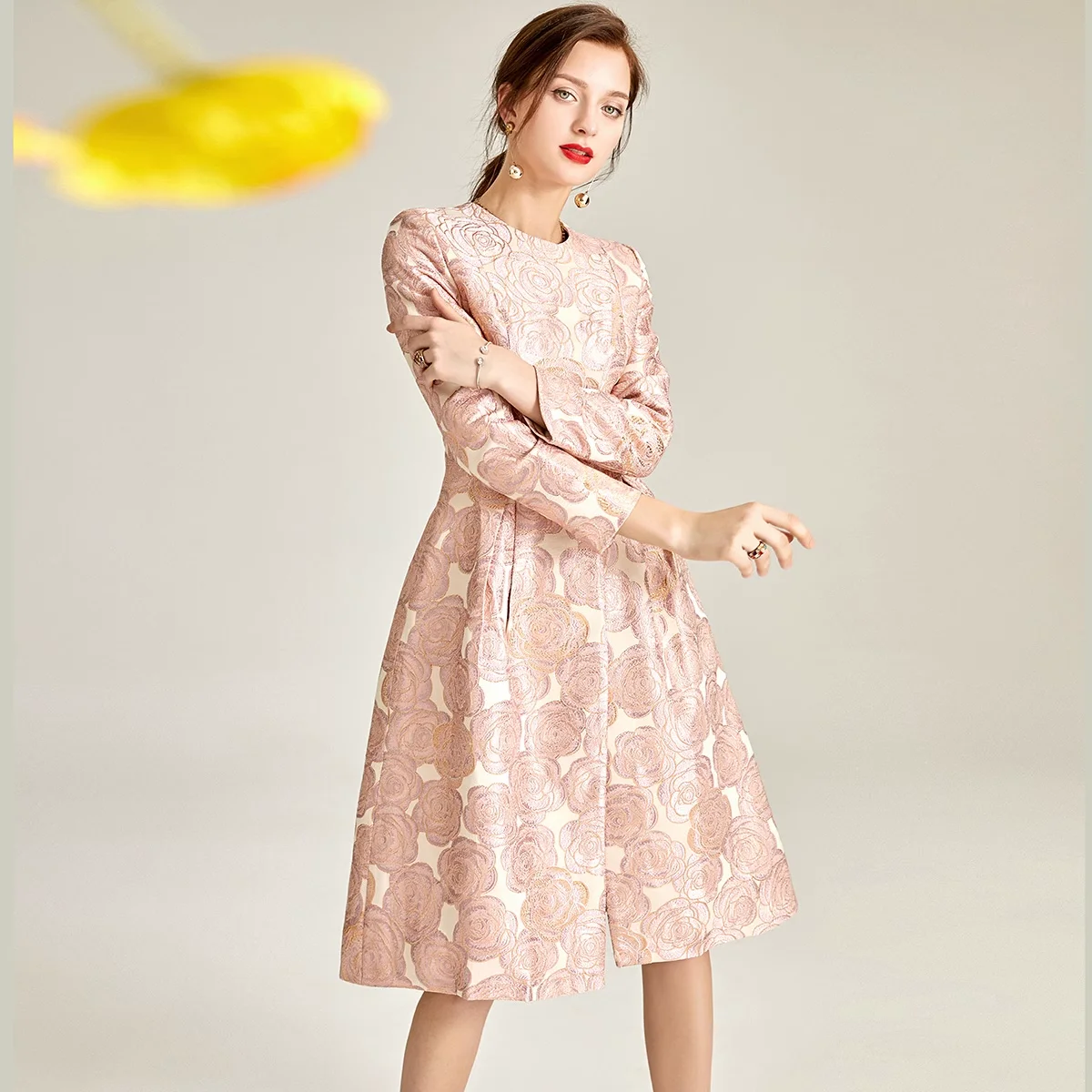 

Женский жаккардовый костюм, жаккардовое платье-карандаш, комплект из 2 предметов, Блейзер, женское прямое жаккардовое платье, костюмы для весны и осени