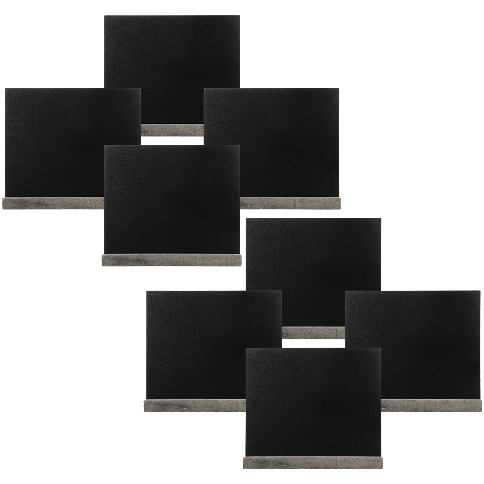 8Pcs Mini Tabletop Chalkboards Wooden Craft Blackboard Easy Clean Liquid Chalk Marker Compatible for Restaurant Wedding Event