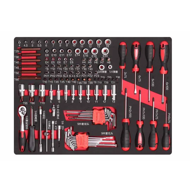 158PCS Combination Hand Tools Set for Car Repair OEM Customizable Packaging for Workshops DMT42