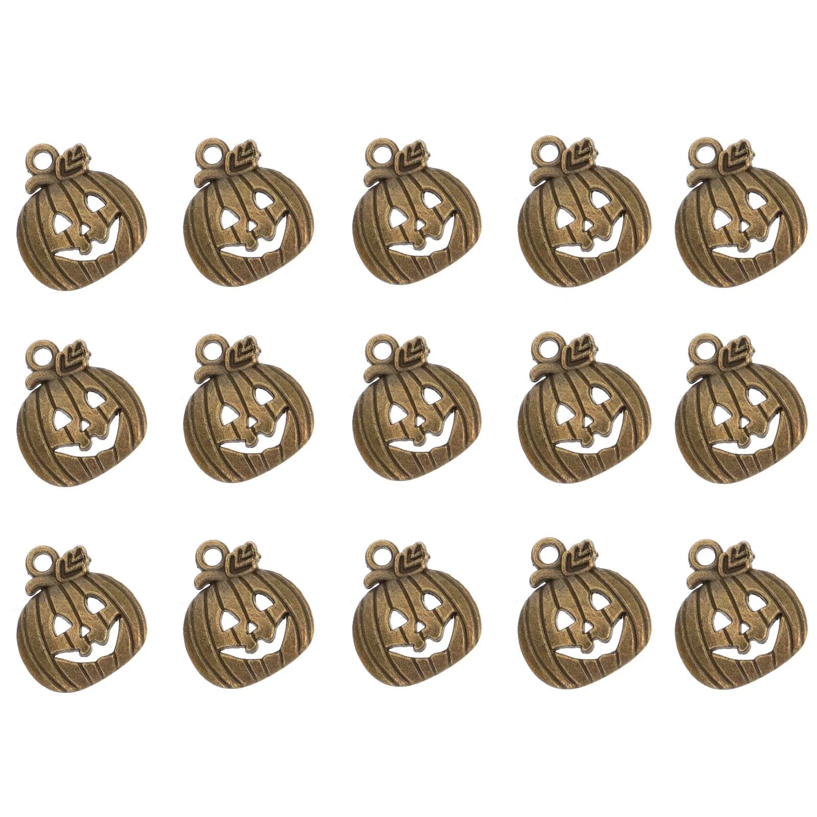 

100 шт., подвески в виде тыквы на Хэллоуин, материал из сплава, ожерелье, серьги, принадлежности для рукоделия, уникальные подарки, подвески в виде тыквы