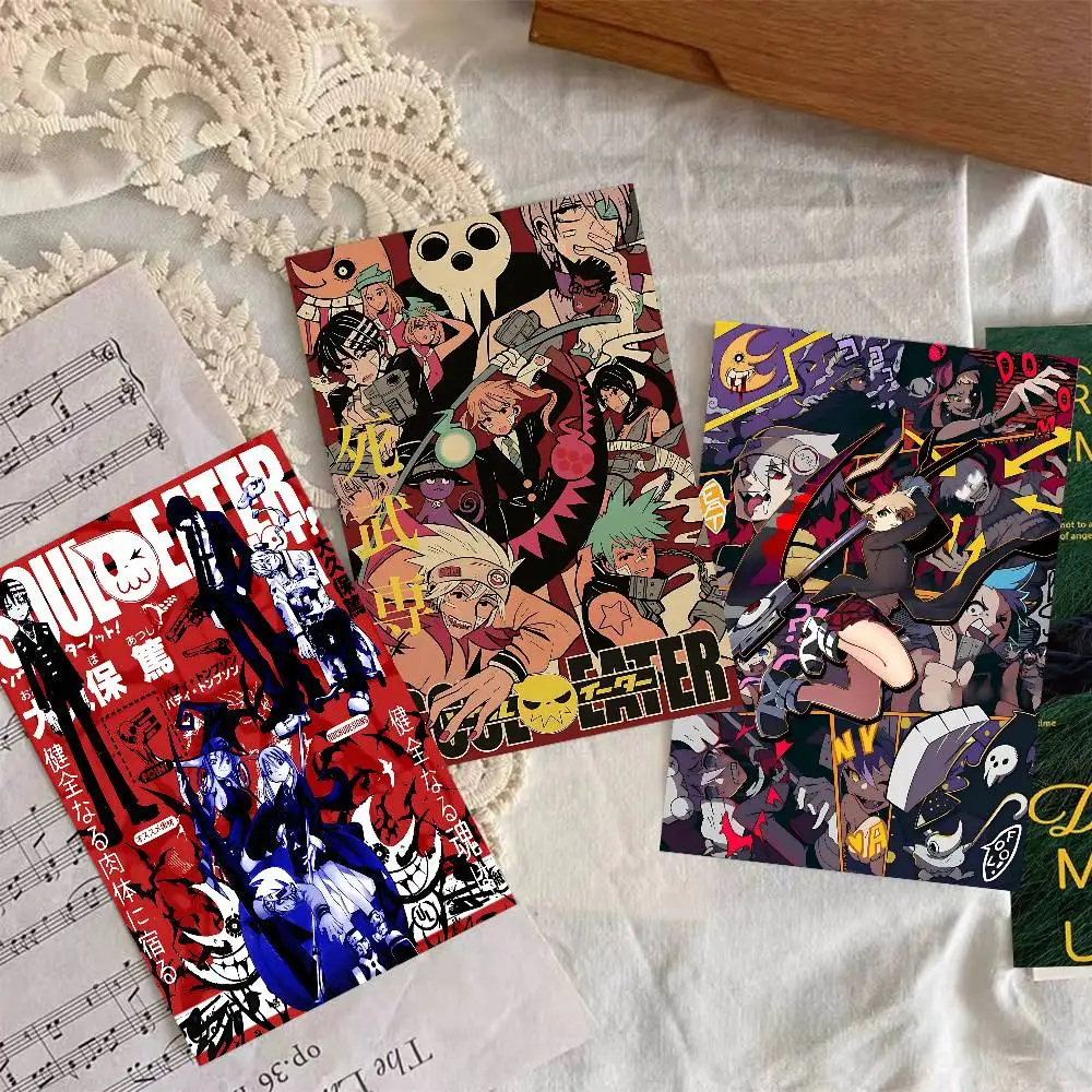 Anime Soul Eater Good Quality Prints And Posters Waterproof Paper Sticker Coffee House Bar Posters Wall Stickers