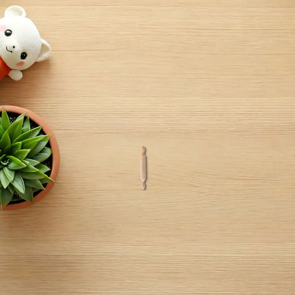 

50 шт. миниатюрных деревянных скалывателей для кукольного домика, кухонных миниатюр, аксессуаров для рукоделия, маленьких деревянных инструментов для выпечки