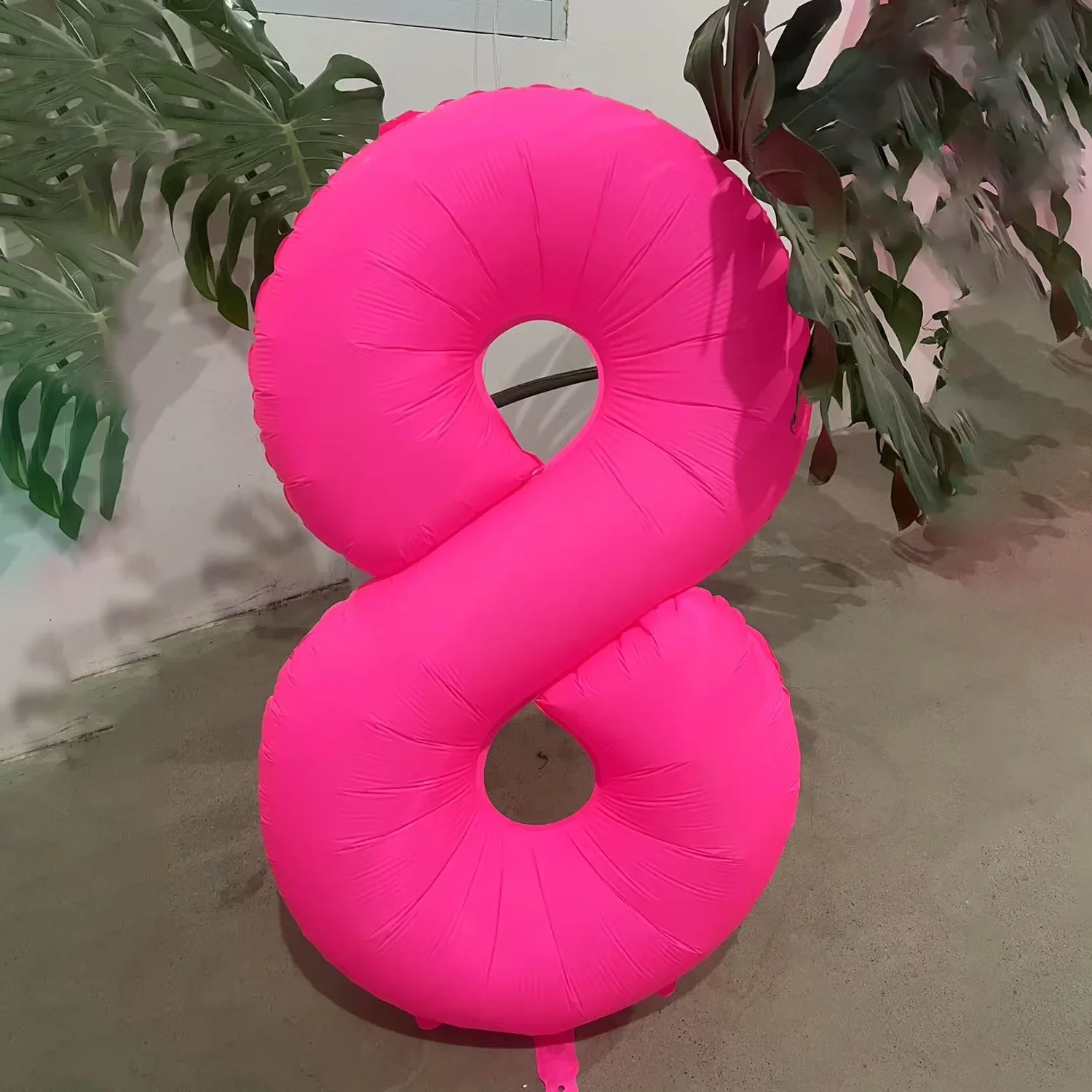 40 Zoll fluoreszierender rosa Zahlenballon 0-9, Dekoration für Erwachsenen-Geburtstagsfeiern, festliche Taufzubehör, Fotografie-Requisite – Detail 10