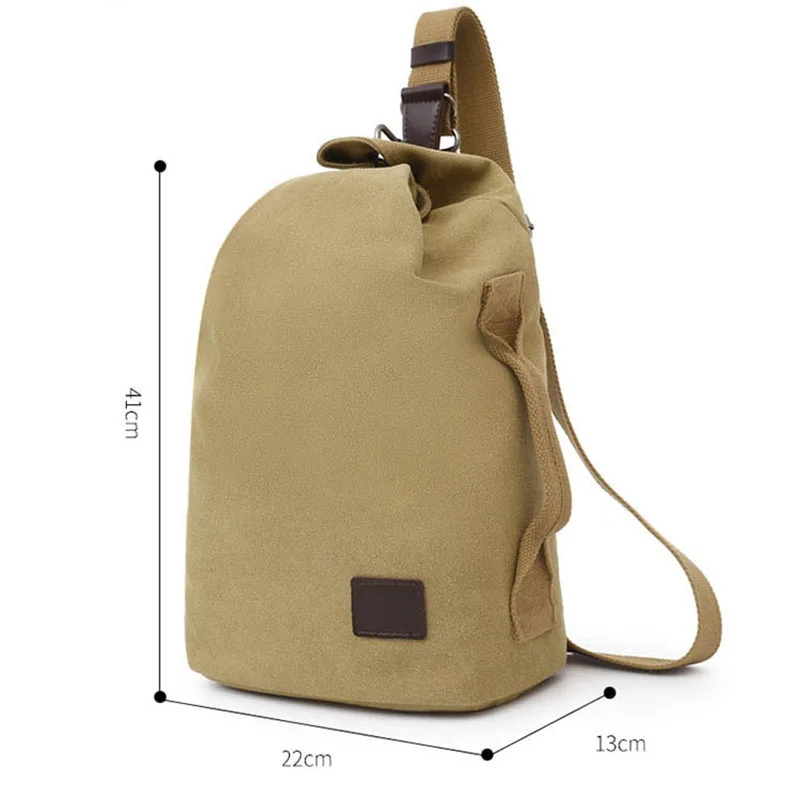 Leisure Backpack Multifunctional Small Bags Men\'s Canvas Handbag Casual Bag Portable Travel Sports gym Shoulder Bag