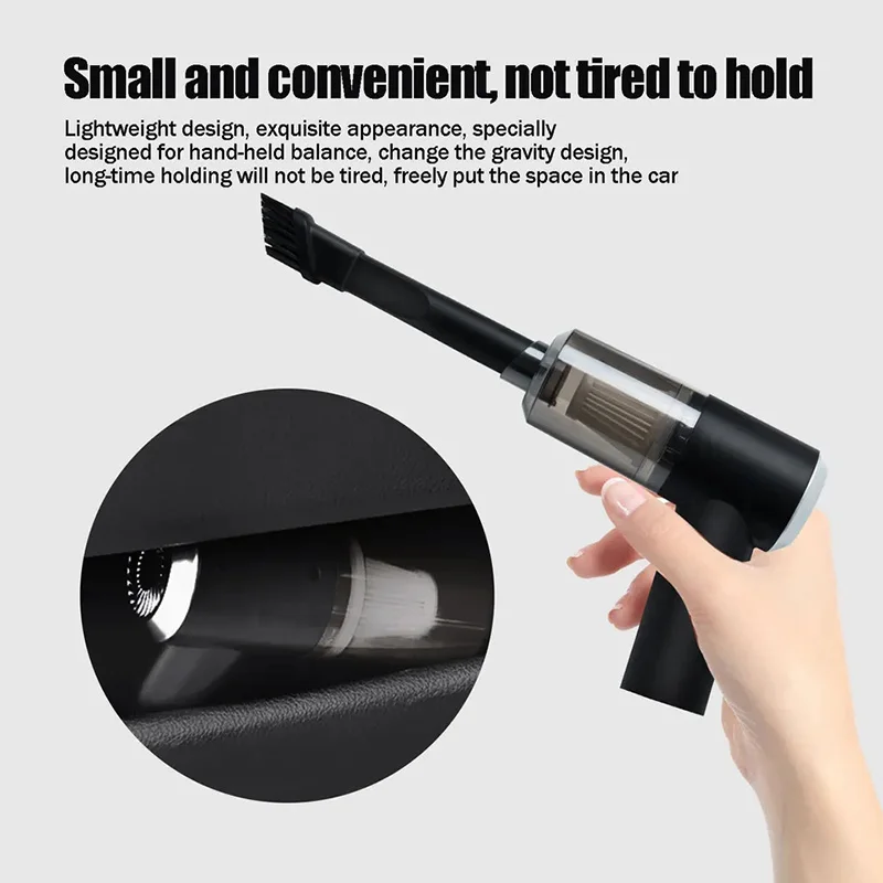 Vacuum Cleaner For Car Mini Portable Usb Rechargeable Cordless Wireless Home Car Cleaning Tool Handheld  2 In 1 Vacuum Cleaners