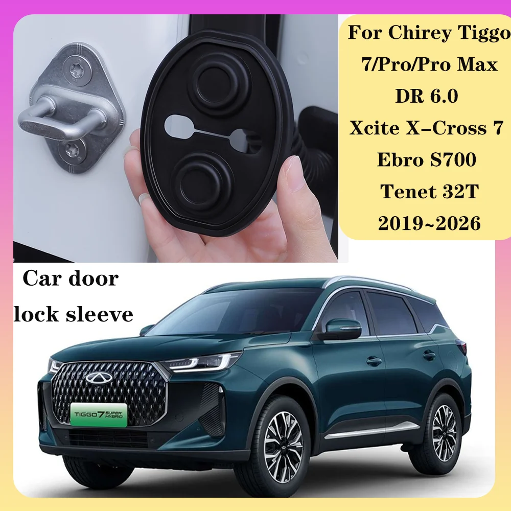 

Для Xcite X-Cross 7 Ebro S700 Tenet 32T 2019 ~ 2026 2020 2021 2022 2023 2024 2025 крышка дверного замка автомобиля нержавеющий буфер амортизирующие защитные аксессуары