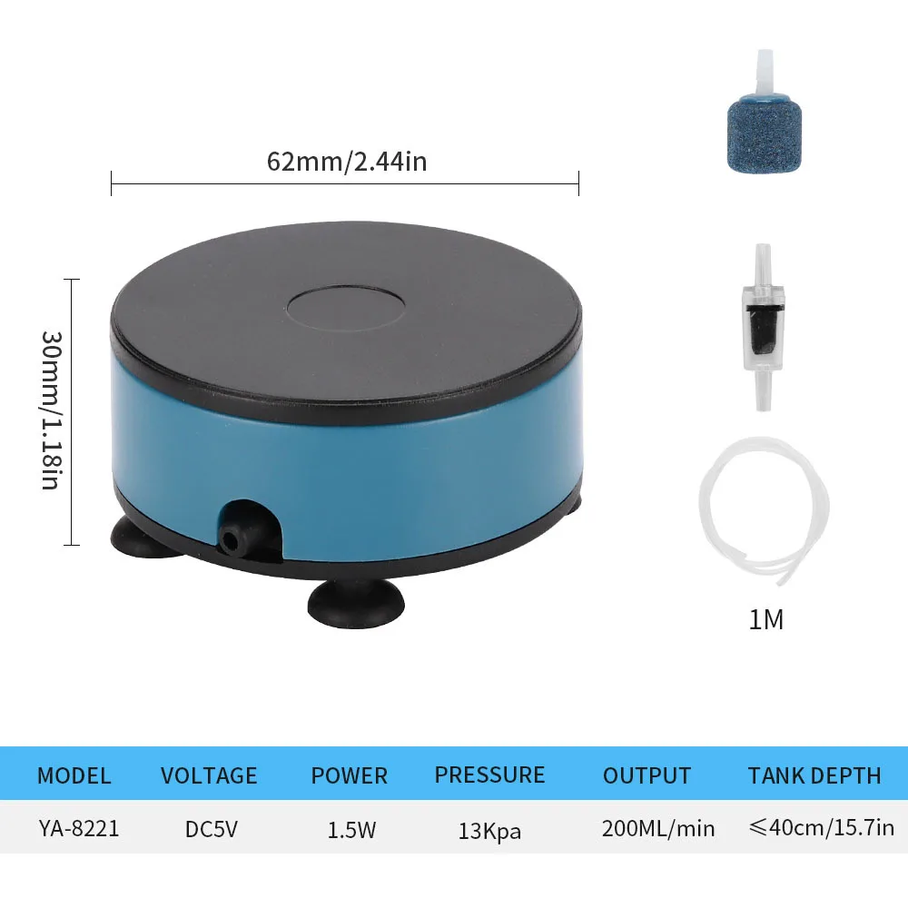 NONE Mini Aquarium USB Air Pump 3