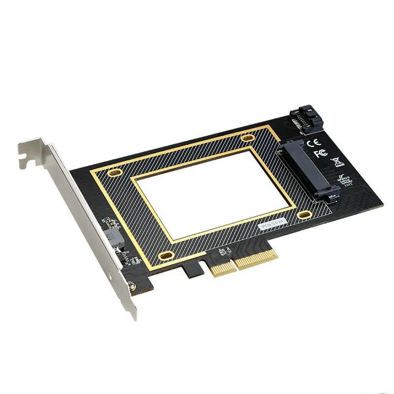 

U2 PCIE X4 To U.2 Riser Card Adapter Card SSD Solid State Drive Cconversion Card SFF8639 Nvme SSD Expansion Card PCIE Riser Card