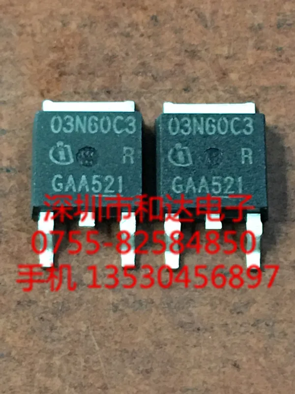 10pcs orginal new 03N60C3 SPD03N60C3 MOS patch field effect tube TO-252