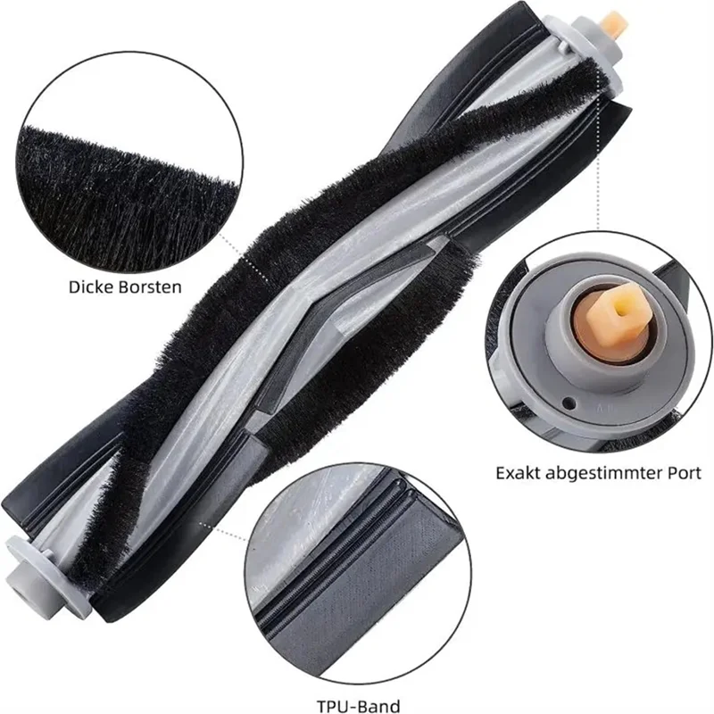 Beverk】Para ecovacs deebot x1 omni/t10 omni acessórios robô aspirador de pó peças saco pó filtro hepa escova lateral principal