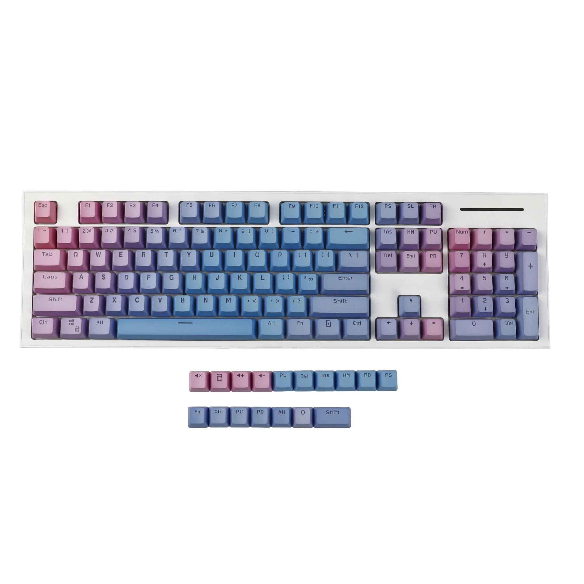 

OEM Profile Sunset 121 Doubleshot PBT Dyed Backlit Keycaps For MX Switches 61 87 104 96 980 Mechanical Keyboard