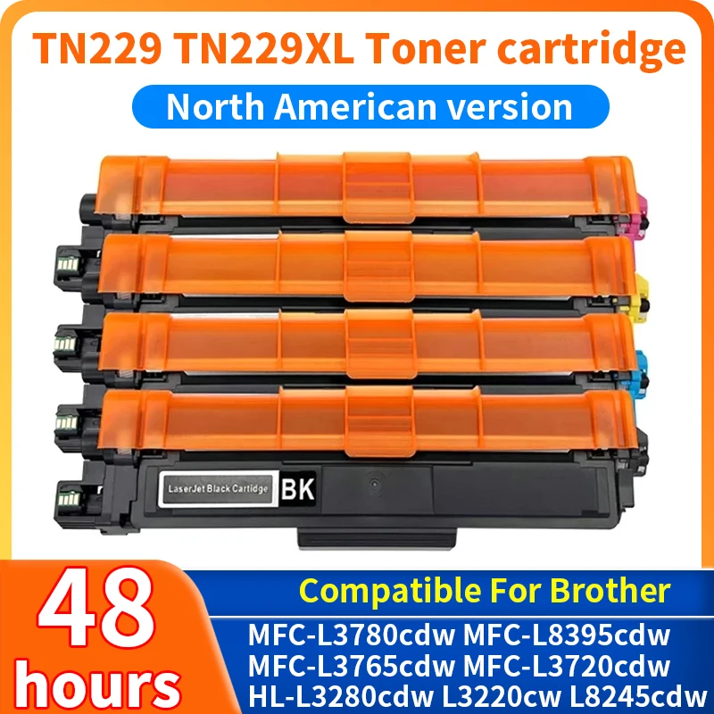 TN229 TN229XL Toner Cartridge compatible for Brother MFC-L3780cdw L8395cdw L3765cdw L3720cdw HL-L3280cdw L3220 L8245cdw Printer