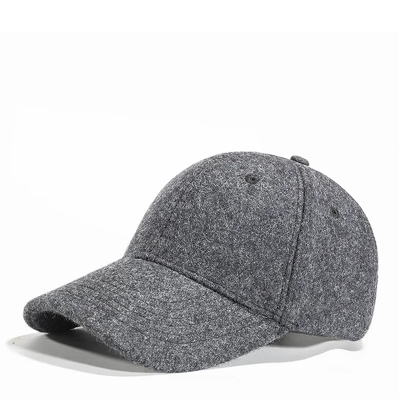 

Wool Pizi Blended Velvet Thick Cap Autumn And Winter Season Fashionable Baseball Cap Men's And Women's Middle-aged And Elderly