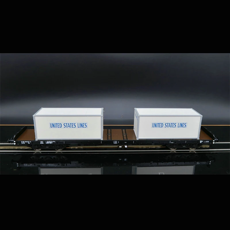 Train Model ROCO 1/87 HO Type 76714 NS Fourth Generation Container Rail Car Transport Flat Truck Compartment