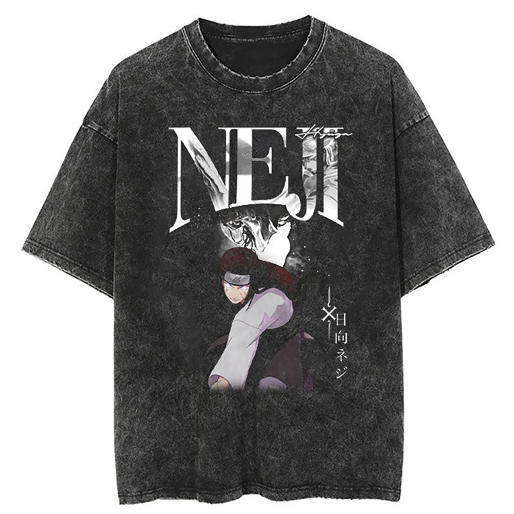 Hip Hop Streetwear T Shirt Japanese Anime Naruto Print T-Shirt Men Harajuku Cotton Tshirt Summer Short Sleeve Tops Tees