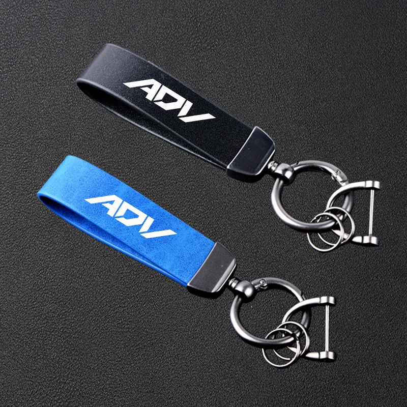 

High-Grade Motorcycle Leather Keychain Metal Keyring Accessories For HONDA ADV350 ADV160 ADV150 ADV125 ADV 350
