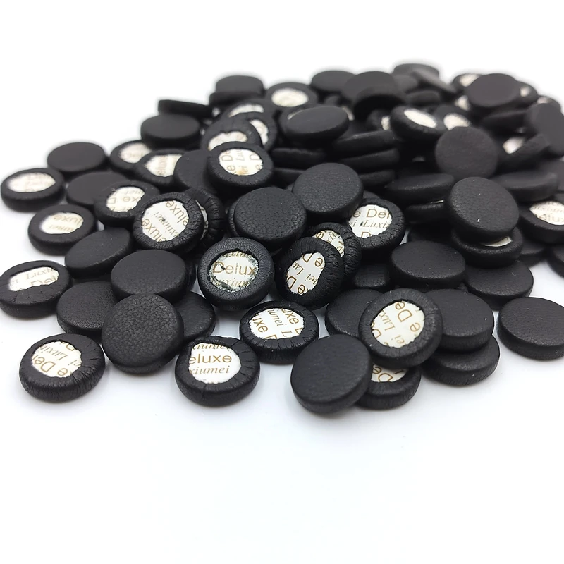50 Pcs Black Leather Clarinet Pads Multi Sizes Woodwind Instrument Repair Maintenance Parts