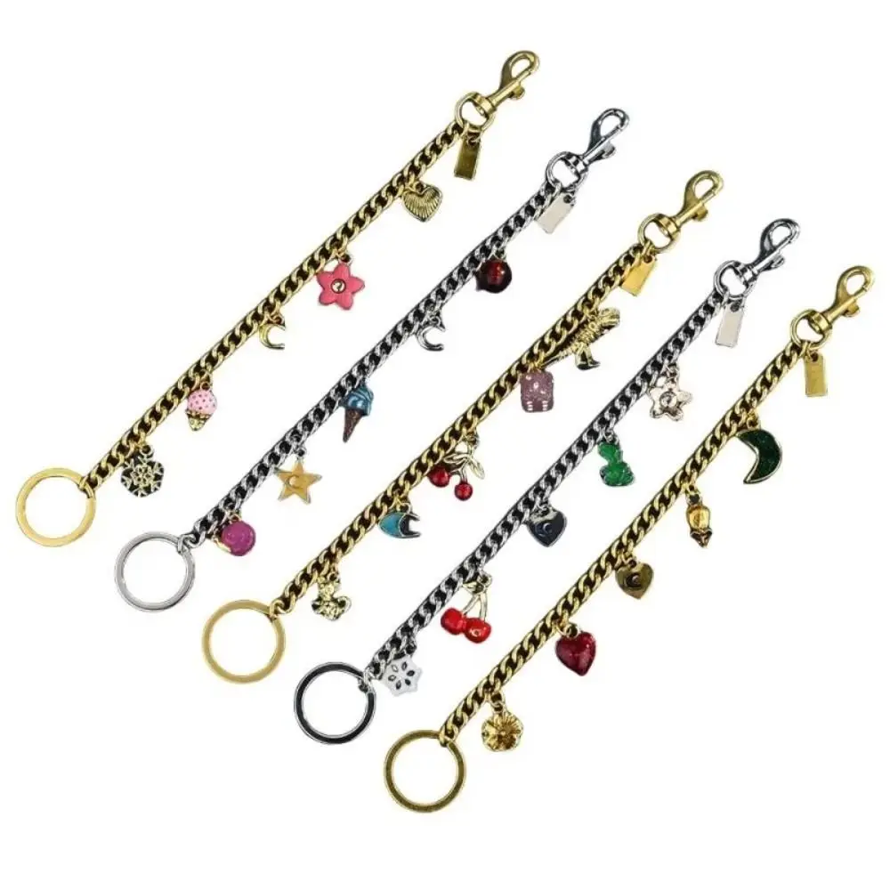 Ins Stijl Crossbody Messenger Bag Keten Zomer Veelzijdige Hangende Tas Hanger Bloemvorm Decoratie Tas Accessoires Sleutelhanger