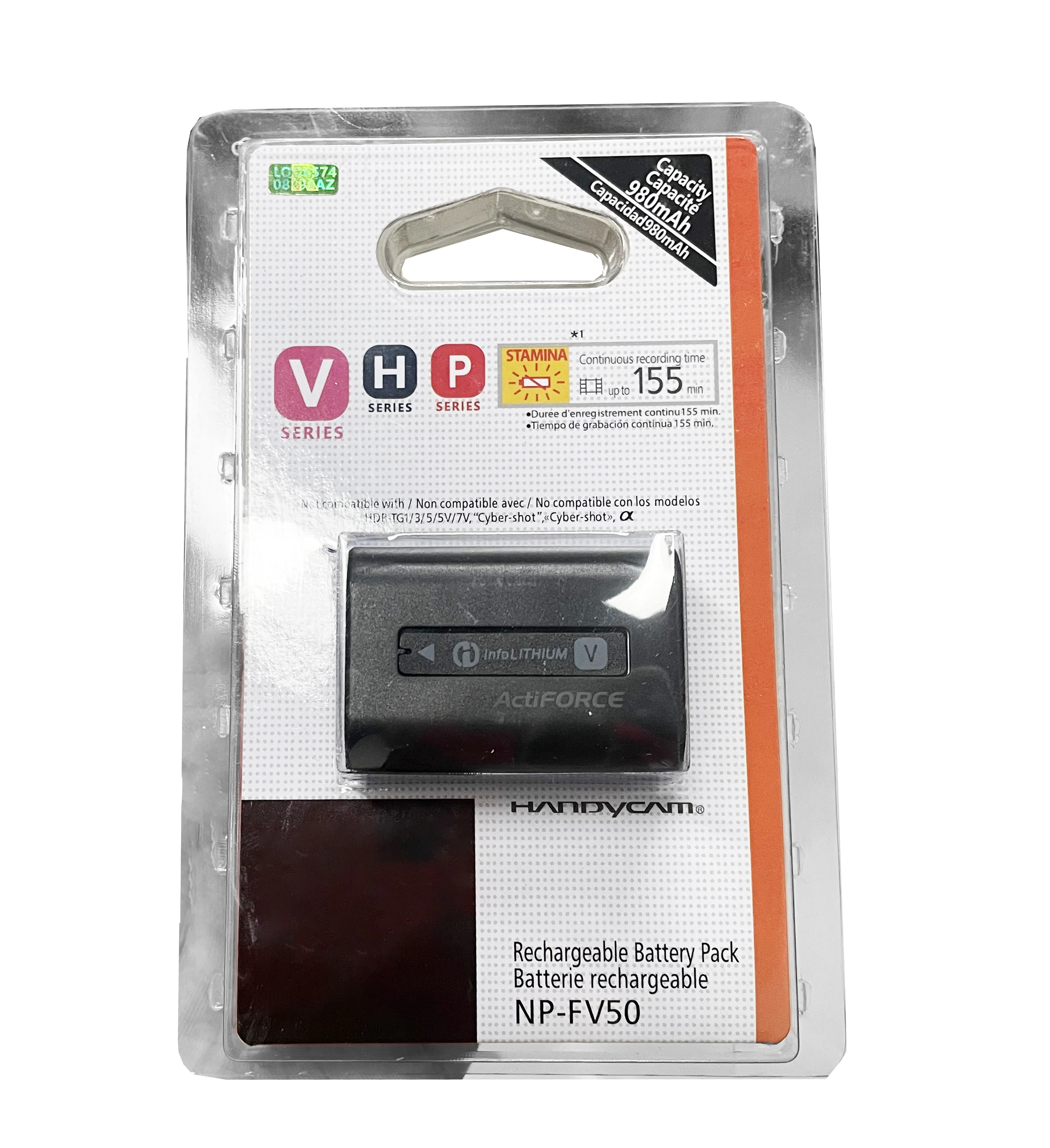 

NEW NP-FV50 NP FV50 Battery 980mAh For Sony NP-FV30 NP-FV40 HDR-CX150E HDR-CX170 HDR-CX300 PJ260 CX400 PJ200 CX280 SX63 SX45