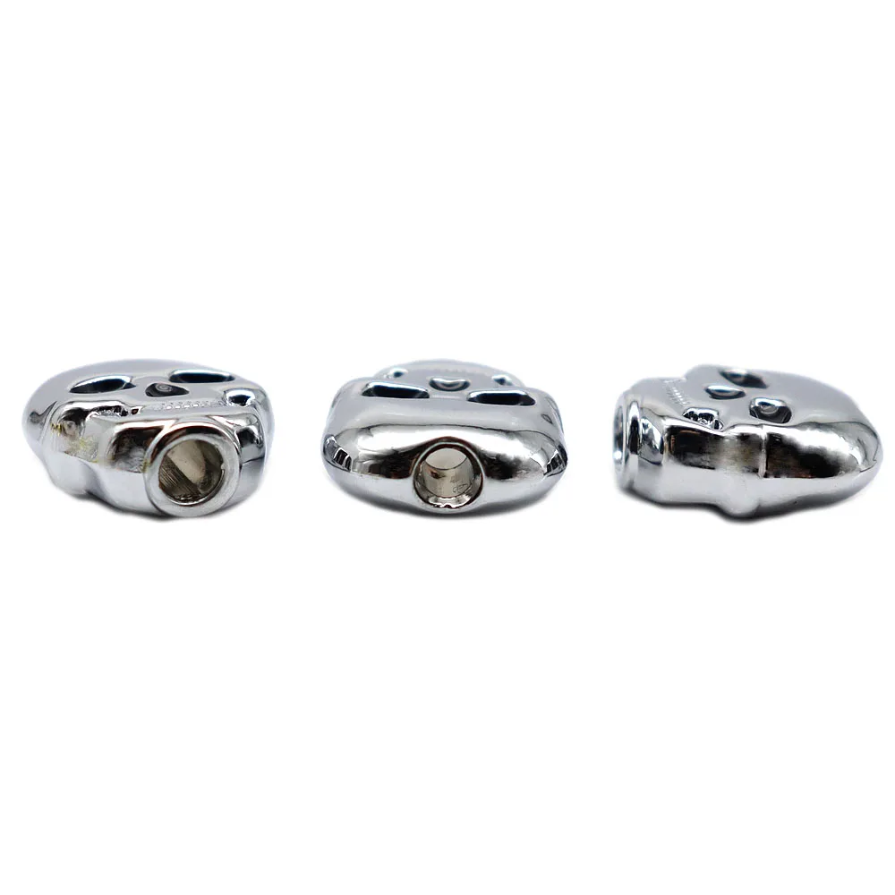 6 Stück Gitarren-Knopfgriffe in Totenkopfform aus Metall für Folk-, E- und Akustikgitarren – Detail 13