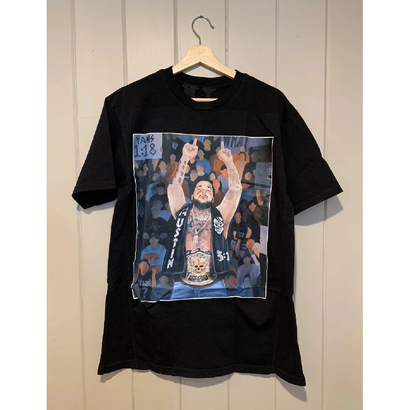 

Yams Day Collaboration Hip Hop Concert ort Sve T-irt round Ne Cotton 00% Summer Youth Faion Stand Fit Tee