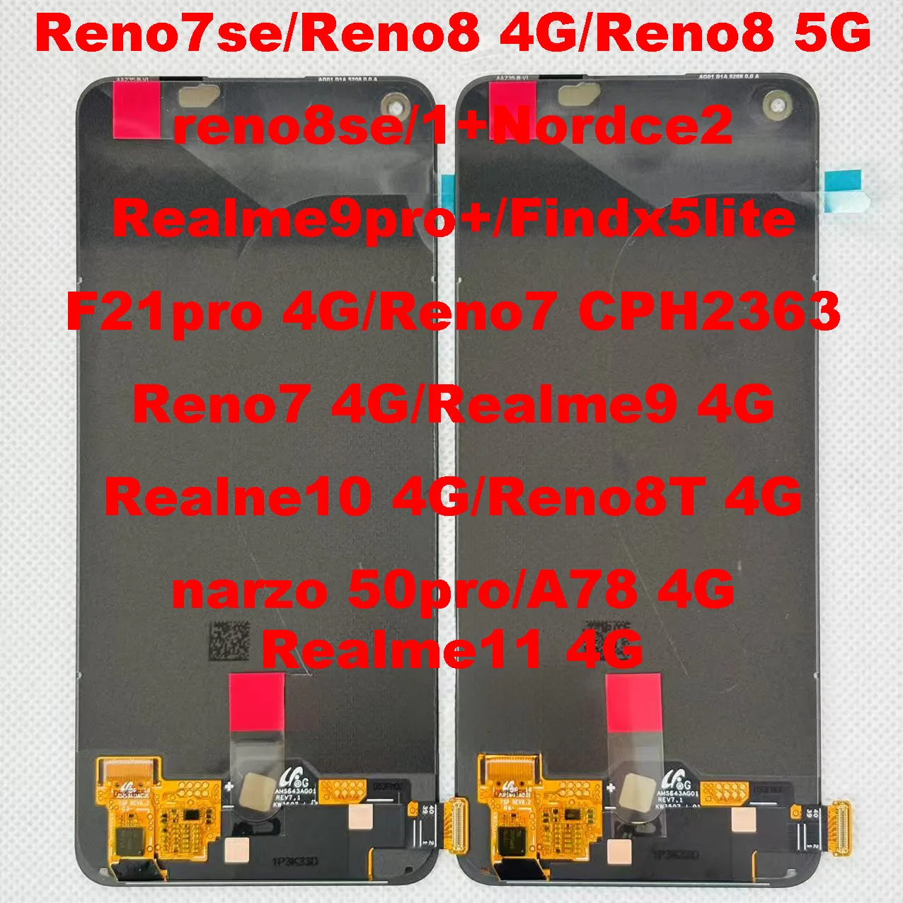 

6.4"Original AMOLED For OPPO Realme 9 Pro Plus LCD Screen Display Touch Panel Digitizer for Realme 9 4G Realme 10 4G Realme11 4G